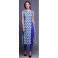 thumbnail image 4 of Bimba Printed Straight Tunic DressesForWomen Sleeveless Side Slit Kurti, 4 of 6