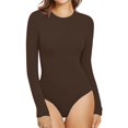 thumbnail image 2 of 2025 Pyjamas à Col Rond pour Femmes à Pieds Longs pour S Justaucorps à Manches pour Femmes Confortable contre les Pyjamas une Pièce pour Femmes la Peau Hauts Pyjamas à Côté pour Femmes Combinaisons pour Femmes, 2 of 4