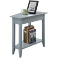 thumbnail image 3 of Convenience Concepts American Heritage Table d'Appoint à Coin, Fini Bois Gris, 3 of 3