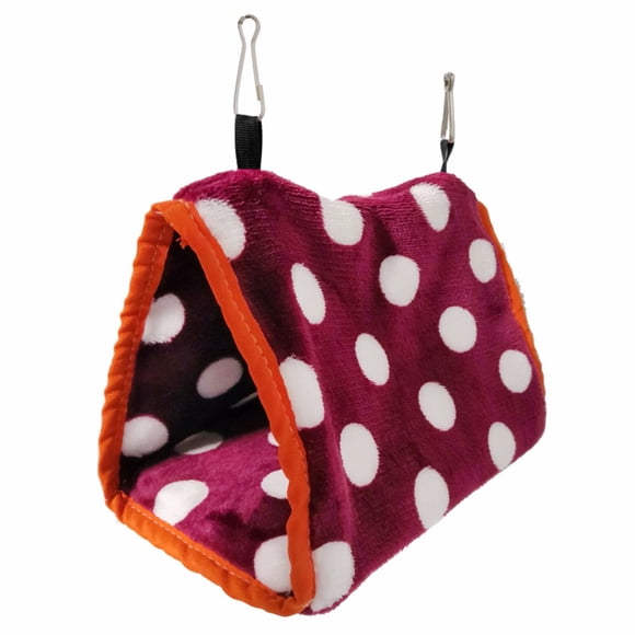 LSLJS Parrot Ham-Mock Bird Hanging Bed House Plush Winter Warm Cage Ne-St Tent, Pet Supplies