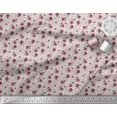 thumbnail image 2 of Soimoi Red polyester Crepe Fabric Maze & Rose Floral Decor Fabric Printed Yard 52 Inch Wide, 2 of 6