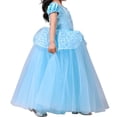 thumbnail image 4 of HAWEE Filles Bleu Princess Costume Classique de Luxe Robe de Fête Déguisement, 4 of 7