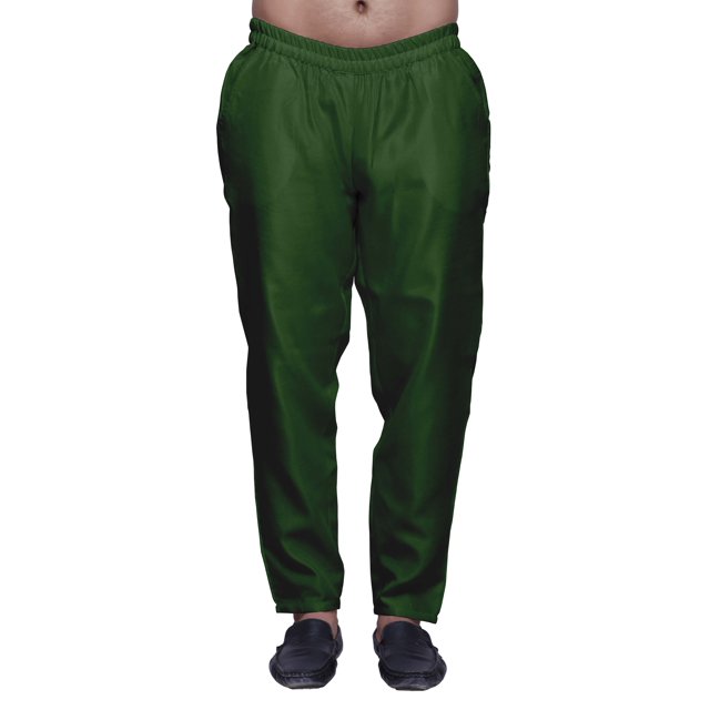 Atasi Men Solid Dupion Ready Made Pajama Ethnic Wear Adjustable Elastic Pants