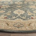 thumbnail image 3 of Safavieh Antiquities Collection AT849B Handmade Traditional Oriental Teal Blue and Taupe Wool Round Area Rug (6' Round), 3 of 3
