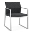 thumbnail image 1 of Fauteuil d'Invité pour Réception et Salle d'Attente en Soins de Santé Gansett / Acier Argenté / Gris Foncé, 1 of 5