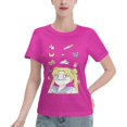 thumbnail image 1 of T-Shirt Basique à Manches Courtes pour Femmes Sailor Moon Lièvre Lunaire, 1 of 6