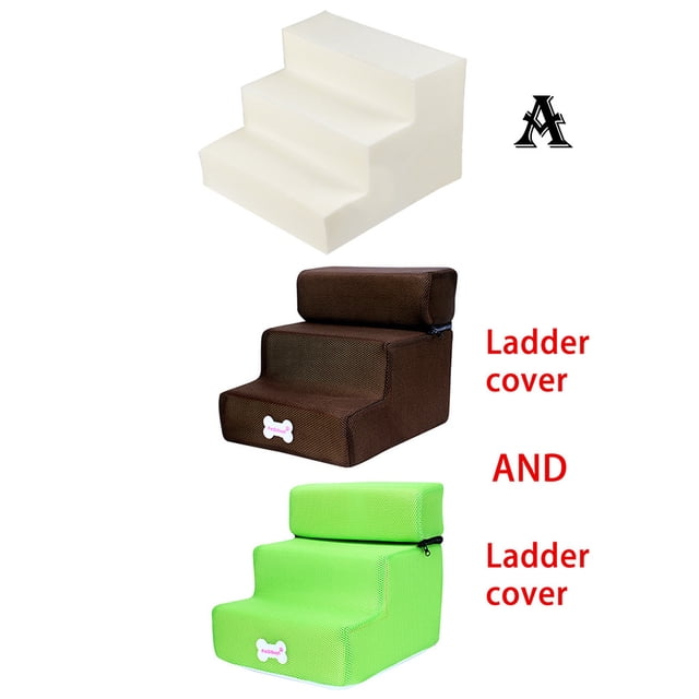 TIMIFIS Dog Pet Stairs Steps New 3 Steps Mesh Pet Non-slip Bottom Stairs And Ladder Cover CombinationFall/Winter