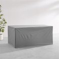 thumbnail image 2 of Crosley Furniture Housse de Table à Manger Extérieure en Vinyle Gris, 2 of 7