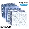 thumbnail image 1 of Zootealy 7Pcs/Set DIY Assorted Pattern Floral Printed Patchwork Cotton Fabric Cloth Sewing Quilting Cloth 500x500mm, 1 of 8
