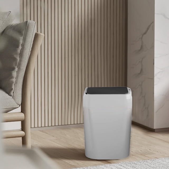 Clearance! Contactless Sensor Bin 12 Litre/3.1 Gallon For Kitchen/Living Room/Office Water Proof Automatic Intelligent With Lid Capture Clarence Items Today’S Deal #08