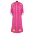 thumbnail image 1 of iiniim Mens Friar Medieval Renaissance Priest Long Robe Church Worship Halloween Party Cosplay Costume Pink L, 1 of 4