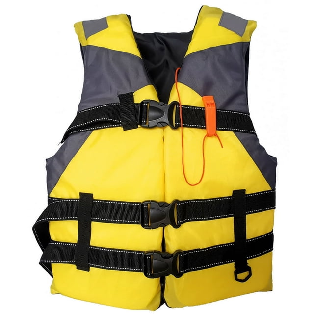 EASTIN Adults Floating Jacket Lightweight Life Vest for Fishing Swimming (Yellow)