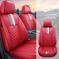 thumbnail image 3 of Maidao Car Seat Covers Leather Set for toyota for Matrix 2003-2008 5 Seats Airbag Compatible Water Resistant Front Rear Cushion Protector Red, 3 of 9