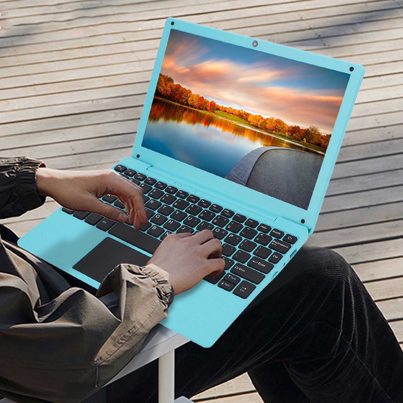 Laptop Computer, 10.1 Inch Small Kids Laptop Computer for  12, with USB, Type C Charging Port, for Entertainment