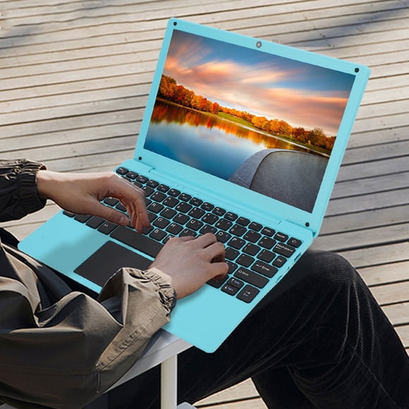 Portable Laptop, 10.1 Inch Quad Core Traditional Laptop with USB Wired Mouse for 12.0, Ultra Slim Laptop Mouse Combo for Study Work Entertainment