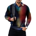 thumbnail image 1 of Innerwin Polo à Manches Longues pour Homme T-Shirt de Course Boutons T-Shirts Décontractés Style D 3TG, 1 of 2