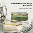thumbnail image 3 of Multipurpose Storage Box with Lid Transparent Acrylic Cute Bear Face Shield Container Case Household Supplies, 3 of 8
