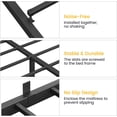 thumbnail image 4 of Eastvita 14-Inch Queen Bed Frame Metal Platform Bed with Under-Bed Storage/Sturdy Structure/Easy Assembly/Noise-Free/No Box Spring Needed (Black), 4 of 7