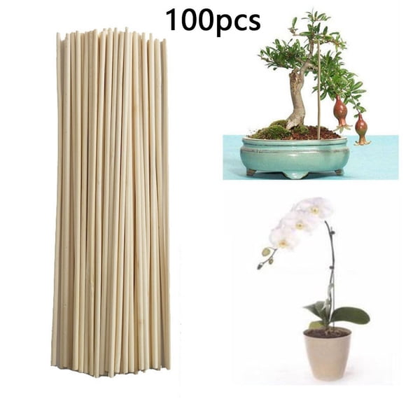 200 Pcs Bamboo Garden Stakes,Bamboo Plant Stakes,Climbing Plant Yard Stake Trellis Stakes Kit for Garden Plants Support Tomatoes Peas