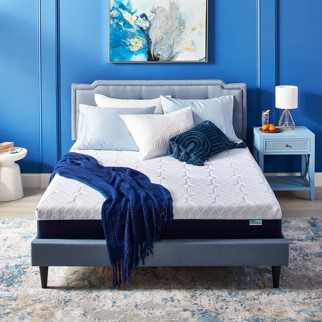 Sleep Innovations Ellis Matelas en Mousse Mémoire Gel de 12 Pouces à Refroidissement Avancé, Très Grand Lit