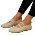 thumbnail image 3 of Kcodviy Women Casual Shoes Able Shoes Womens Casual New Pattern Solid Color Casual Womens Shoes 10 Flat Bottom Comfortable Lightweight Womens Shoes Casual Work Non Slip on, 3 of 9