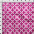 thumbnail image 3 of oneOone Polyester Lycra Fabric Check Kasuri Printed Fabric 1 Yard 56 Inch Wide, 3 of 4