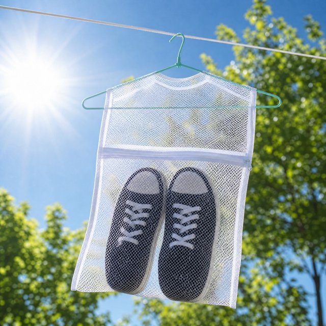 Dvkptbk Shoe Dryer Bag for Laundry Rack Mesh Laundry Bag with Zipper Reusable Airing Drying Net Bags for Cloth Shoes Plushs Toy