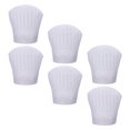 thumbnail image 3 of 6 Pcs Chapeaux de Chef Jetables, Chapeaux de Service Alimentaire, Chapeaux de Chef pour Cuisine de Restaurant, 3 of 9