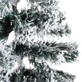 thumbnail image 5 of vidaXL Slim Artificial Half Christmas Tree with Flocked Snow 210 cm, 5 of 5
