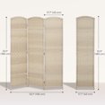thumbnail image 3 of HOMCOM 6 Ft Folding Room Divider, Privacy Screen for Home Office Bedroom, 3 of 10