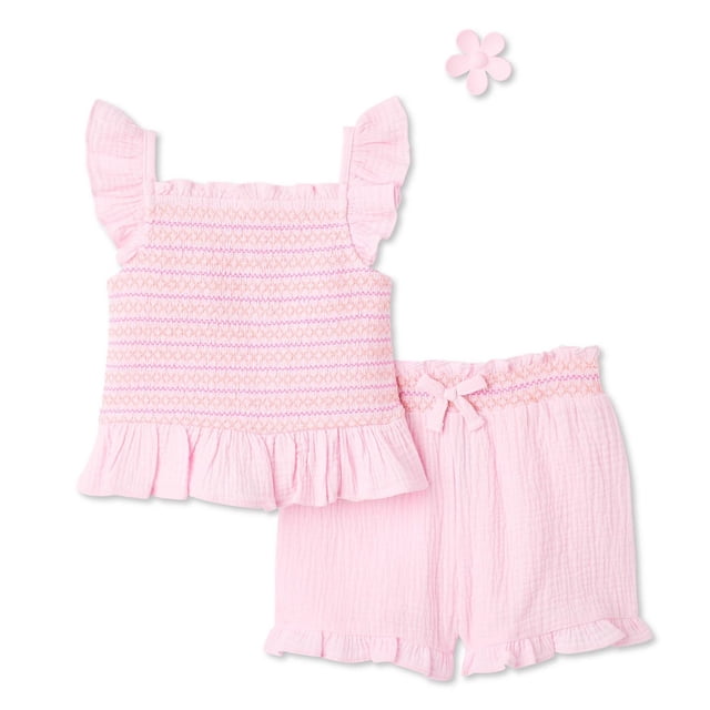 George Toddler Girls' Three Piece Gauze Set