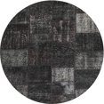 thumbnail image 1 of Ahgly Company Indoor Round Traditional Charcoal Black Persian Area Rugs, 3' Round, 1 of 6