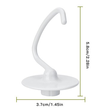 Crochet à Pâte en Forme de C K45DH de Remplacement pour Kitchen-Aid K45 K45SS KSM90 4,5 QT Batteur sur Socle Ruiboury