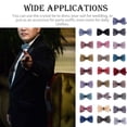 thumbnail image 4 of pitrice Rhinestone Bows Crystal Ties Ornamental Necktie Fashionable Butterfly Knot Festive Adjustable Pre-tied Feast Clothing Accessory 9, 4 of 8