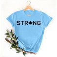 thumbnail image 3 of Pisexur Nouveau T-shirt à Manches Courtes Col Rond Imprimé Décontracté pour Femmes, Hauts d'Été pour Femmes Bleu, P, 3 of 4