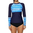 thumbnail image 1 of Charmo Women Rashguards UV Sun Protection Lonng Sleeve Rash Guard Swim Shirt, 1 of 7
