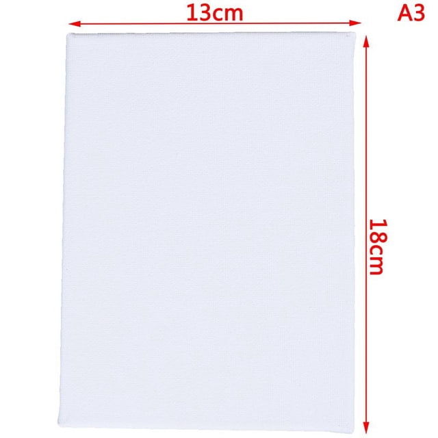 2PCS Blank White Mini Small Stretched Artist Canvas Art Board Oil Paint Board