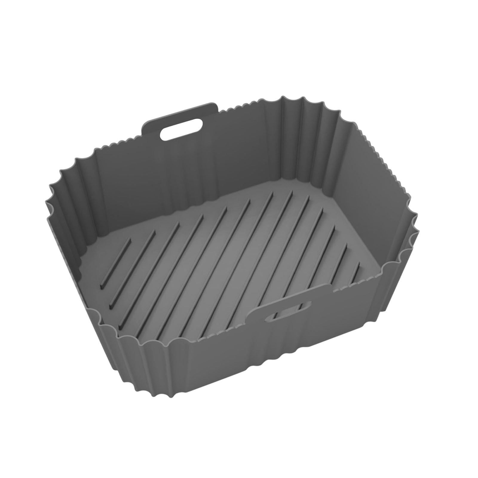 Dvkptbk Silicone Air Fryer Liners Reusable, 6.5x8.3 Inch Airfryer Liners Square Easy Cleaning Air Fryer Silicone Basket Air Fryer Accessories for Baking Cooking