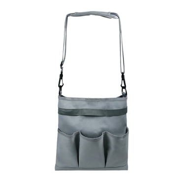 Storage Bag, Garden Tool Bag Gardening Storage Shoulder Bag with 3 External Pockets High Capacity Interior Pocket Garden Tool Kit Holder Bag