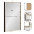 thumbnail image 2 of Kate and Laurel Illiona Transitional Rectangle Wall Mirror, 20 x 30, Silver, Modern Glam Rectangular Bathroom Mirror with Metallic Finish and Textured Frame, 2 of 8