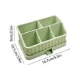 thumbnail image 3 of EGNMCR Bacs de Rangement, Conteneurs de Rangement Silicone Brosse à Dents Dentifrice Boîte de Rangement Rack Salle de Bain Étagère de Rangement Ensemble de Lavage Salle de Bain Produit de Beauté Boîte de Rangement Silicone, 3 of 6