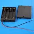 thumbnail image 4 of Langgg 2 Pieces Black 4 AA AA battery compartment box Batteries Box 6V Lid Switch Battery holder Case Bracket Battery Rack Compartment, 4 of 7