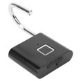 thumbnail image 1 of Zinc Alloy Padlock Electronic Padlock Smart Fingerprint Padlock, USB Rechargeable Keyless Padlock, Cabinet for Backpack Silver,Black, 1 of 7
