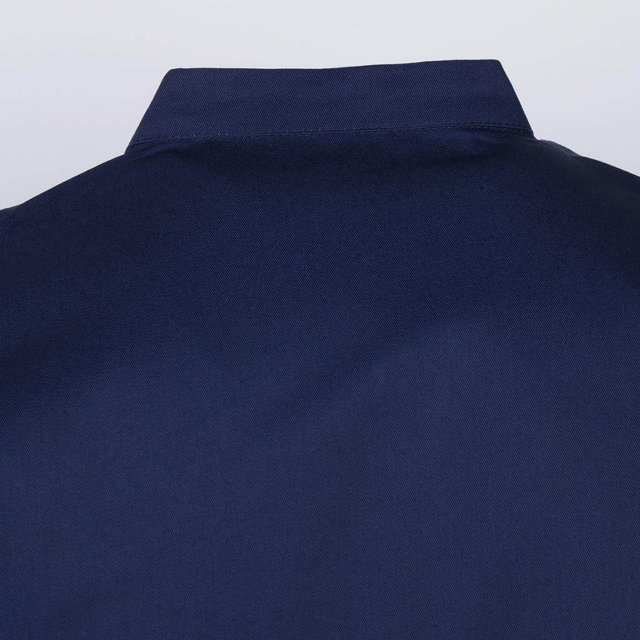 Unisex Chef Jackets Coat Long Sleeves Shirt Kitchen Uniforms Dark Blue XL