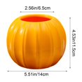 thumbnail image 3 of Originality Plastic Flower Pot Imitation Pumpkin Shape Decoration Vase Festive Dress Material Two Halves Splicing, 3 of 6