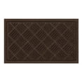 thumbnail image 1 of StepGuard 3-foot x 4-foot Heavy Duty Contours Parquet Door Mat in Cocoa Brown, Made with recycled materials, 1 of 4