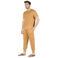 thumbnail image 3 of Inkmeso Ensemble de Pyjama Uni pour Hommes, Manches Courtes, Vêtement de Nuit à Col Rond, Ensemble de Pj, 3 of 7