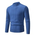 thumbnail image 1 of Weiqiqre Sweaters for Men Cable Knit Turtleneck Pullover Long Sleeve Twisted Fall WInter Thermal Jumper Sweaters, 1 of 2