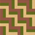 thumbnail image 1 of Ahgly Company Tapis d'Intérieur Lavable en Machine Carré Acajou Brun, 8 Pieds Carré, 1 of 7
