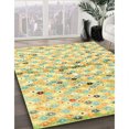 thumbnail image 3 of Ahgly Tapis d'Intérieur Lavable en Machine Carré Contemporain Vert Thé, 3 Pieds Carré, 3 of 7